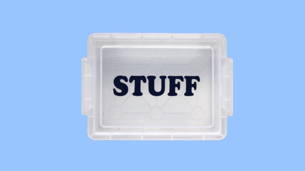 NDLPT Trinket Box- STUFF/ navy
