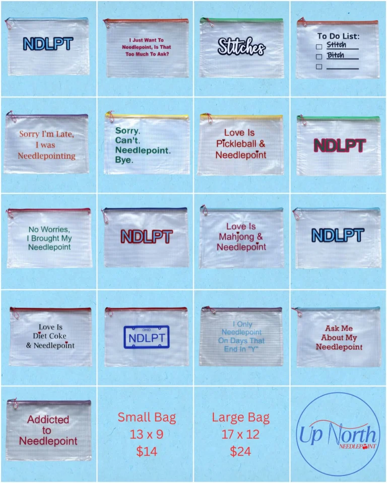 Instagram post from upnorthneedlepoint. This post is in position 17.