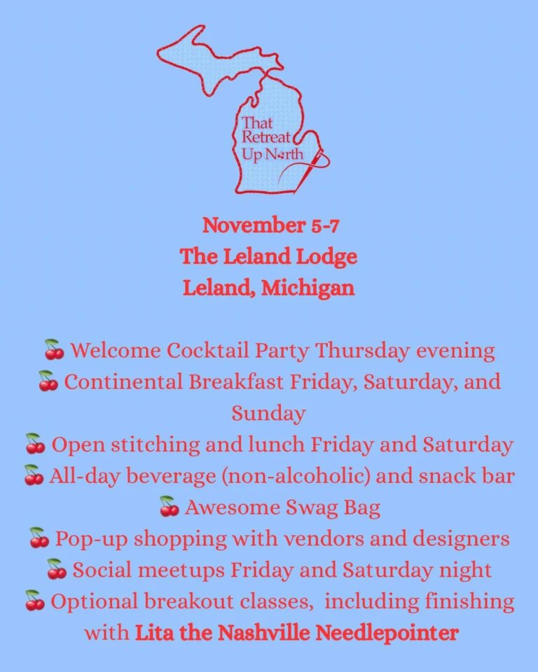 Instagram post from upnorthneedlepoint. This post is in position 9.